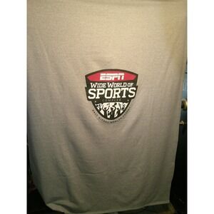 Vintage ESPN Wide‎ World of Sports T-Shirt Walt Disney Resort Complex Gray 75x54